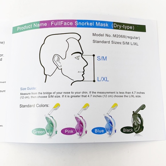 Free Breath 180 Degree Full Face Snorkel Mask - Picture 14 of 15